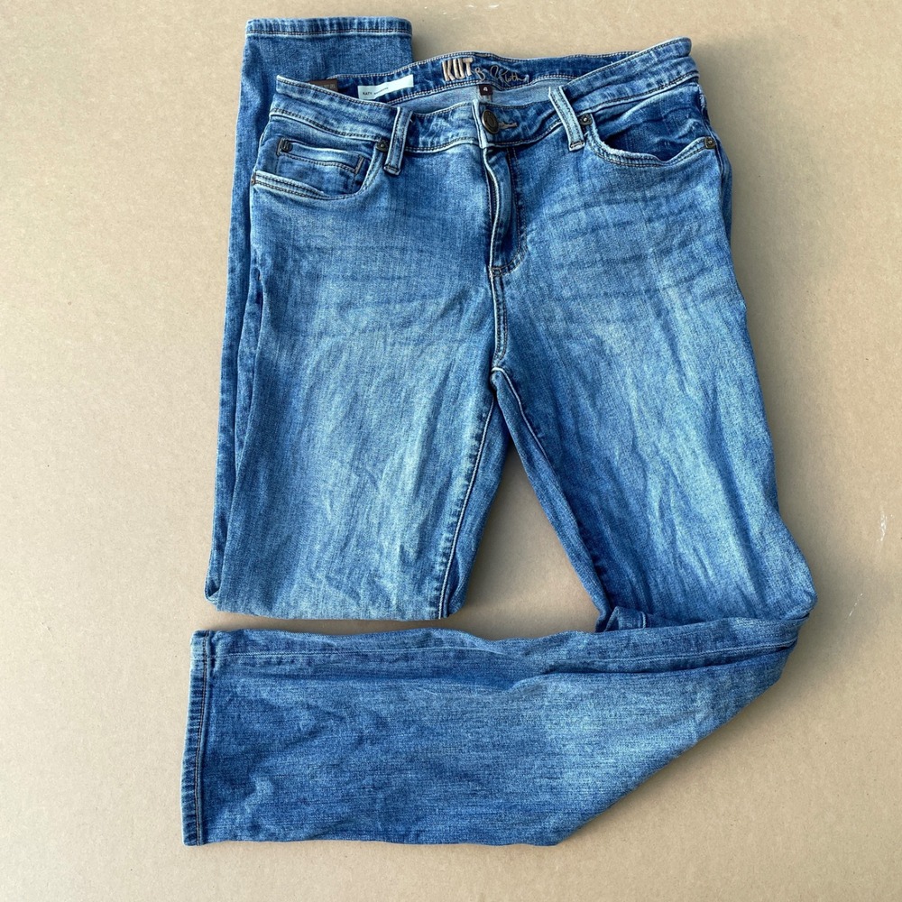 Kut from the Kloth Katy Boyfriend Jeans Womens 4 Blue Casual KP799MI2R Denim - Picture 1 of 13